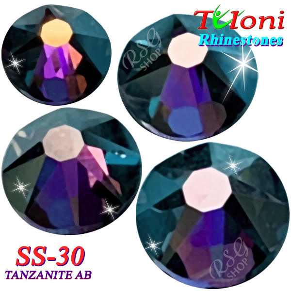Strass Tuloni SS30 col. Tanzanite AB 288 pcs mod. Stile HotFix