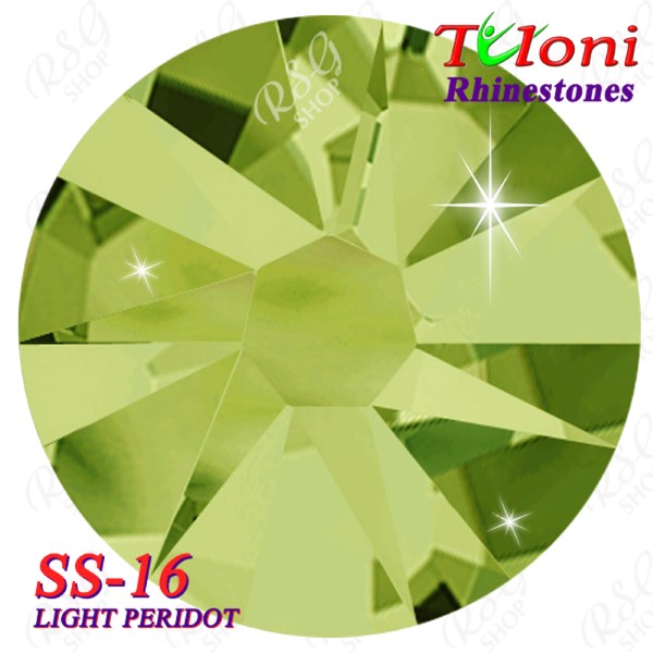 Rhinestones Tuloni SS16 col. Lt.Peridot 1440 mod. Stile HotFix