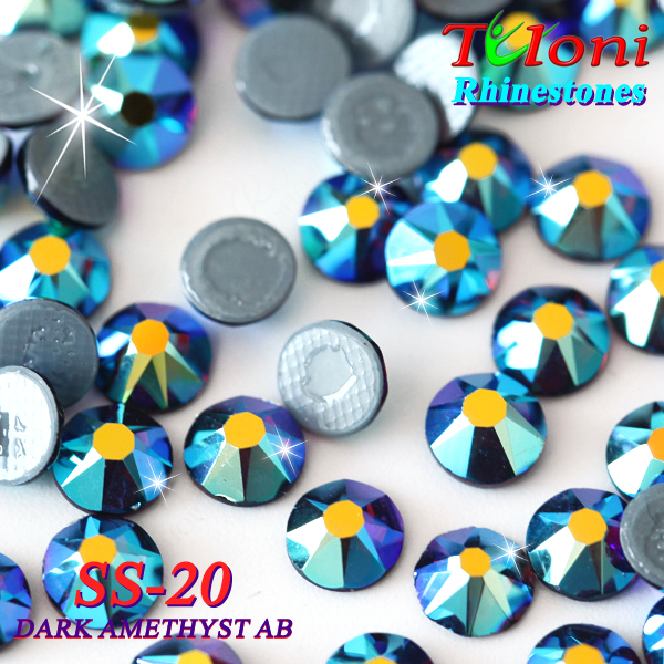 Rhinestones Tuloni SS20 col. Dark Amethyst AB 1440 mod. Elite HotFix