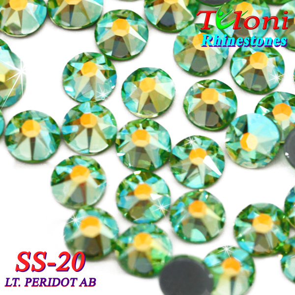 Rhinestones Tuloni SS20 col. Lt. Peridot AB 1440 mod. Elite HotFix