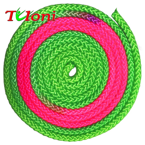 Seil Tuloni Bi-col. Green-Pink-Green Art. T0966