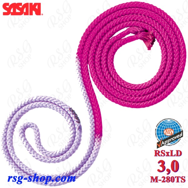 Seil Sasaki M-280TS RSxLD 3m col. Raspberry x Lavander FIG
