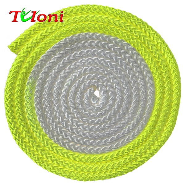 Seil Tuloni Bi-col. Neon Yellow - White Art. T0917