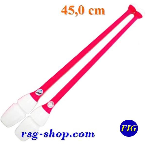 Булавы Chacott Combi 45 cm White x Light Orange FIG Art. 98050