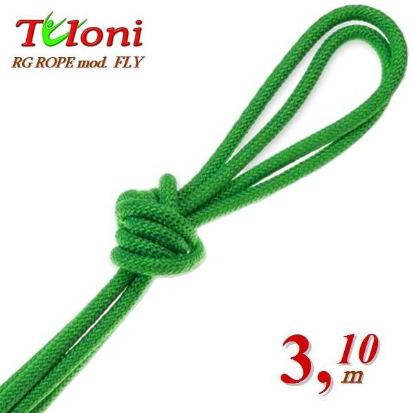 Competition Rope Tuloni for Senior 3,1 m 170 gr. mod. Fly Green Art. T0195