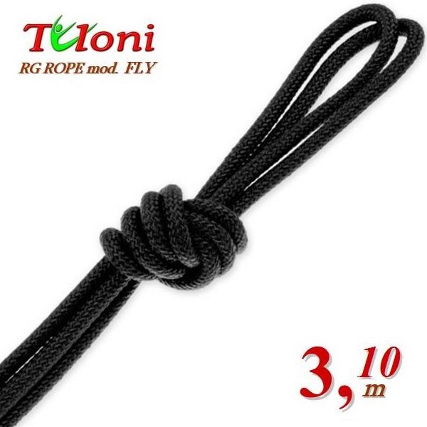 Competition Rope Tuloni for Senior 3,1 m 170 gr. mod. Fly Black Art.T0143