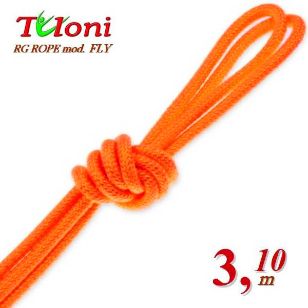 Competition Rope Tuloni mod. Fly 3,1 m 170 gr. for Senior Neon Orange Art.T1095