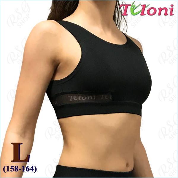 Short Tanktop Tuloni mesh TK-09 s. L (158-164) Black TK09PM-BL