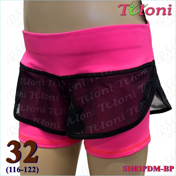 Doppelte Kurzhose Tuloni Netz SH03 s. 32 (116-122) Pink SH03PDM-BP32
