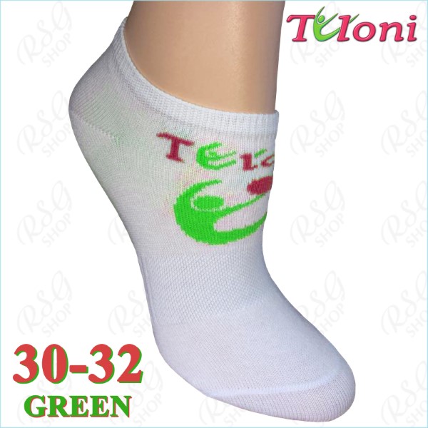 RG Носки Tuloni Logo s. 2 (30-32) col. White-Green Art. T0973-G2