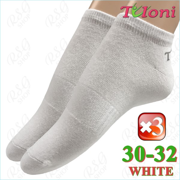 3 x RG Носки Tuloni Logo s. 2 (30-32) col. White Art. T0975-3W2