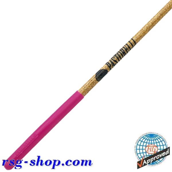 Stab 60cm Pastorelli Glitter Gold Grip Raspberry FIG Art. 00420