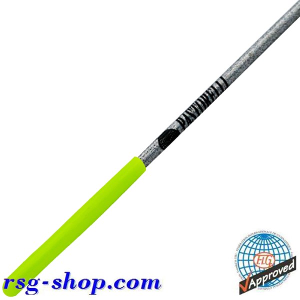 Stab 60cm Pastorelli Glitter Silver Grip Yellow FIG Art. 00467