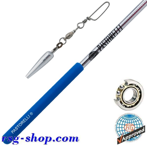 Stab 60cm Pastorelli Mirror Rotator Silver Grip Blue FIG 04537