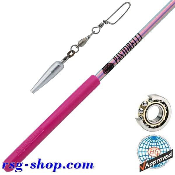 Stab 60cm Pastorelli Mirror Rotator Lt.Blue Grip Raspberry FIG 04110