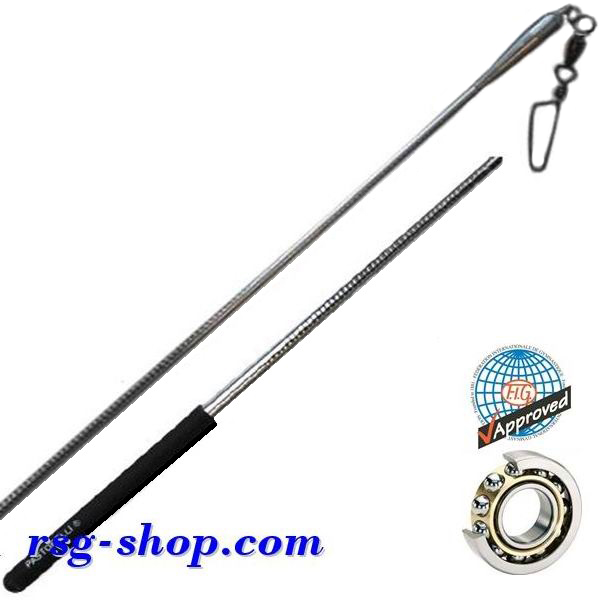 Stab 60cm Pastorelli Mirror Rotator Silver Grip Black FIG 03641