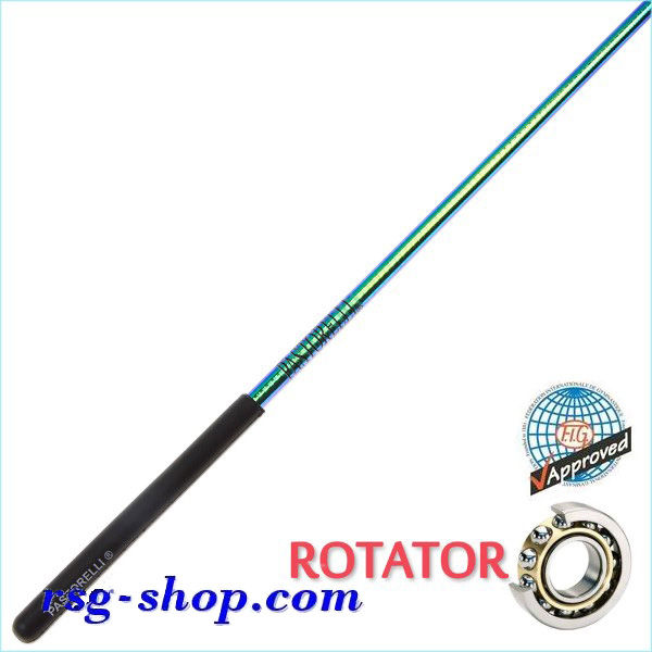 Stab 60cm Pastorelli mod. Rotator-Laser col. Blu-Verde grip Black FIG 03887