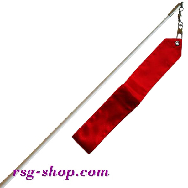 Белая палочка 60см с грифом и лентой 5м Red T0045
