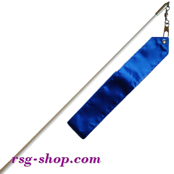 Белая палочка 60см с грифом и лентой 5м Blue T0044