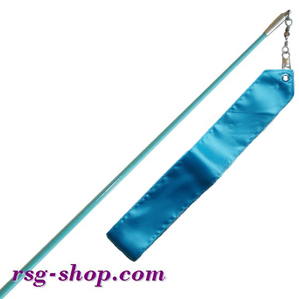 Einfarbiger Stab 60cm & Band 6m in Light Blue incl. Griff T0081