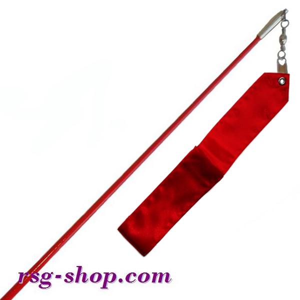 Einfarbiger Stab 60cm & Band 6m in Red incl. Griff Art. T0079