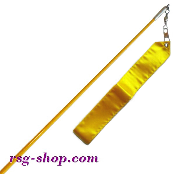 Einfarbiger Stab 60cm & Band 5m in Yellow incl. Griff Art. T0065