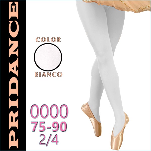 Ballet Tights Pridance col. Bianco 40 DEN s. 0000 (75-90) Art. 10001-W0000