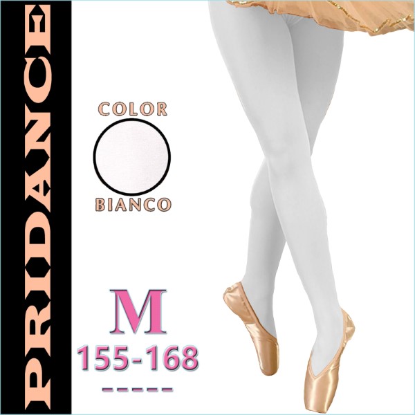 Ballet Tights Pridance col. Bianco 40 DEN s. M (155-168) Art. 10001-WM