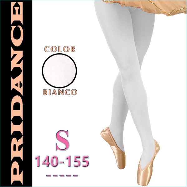 Ballet Tights Pridance col. Bianco 40 DEN s. S (140-155) Art. 10001-WS