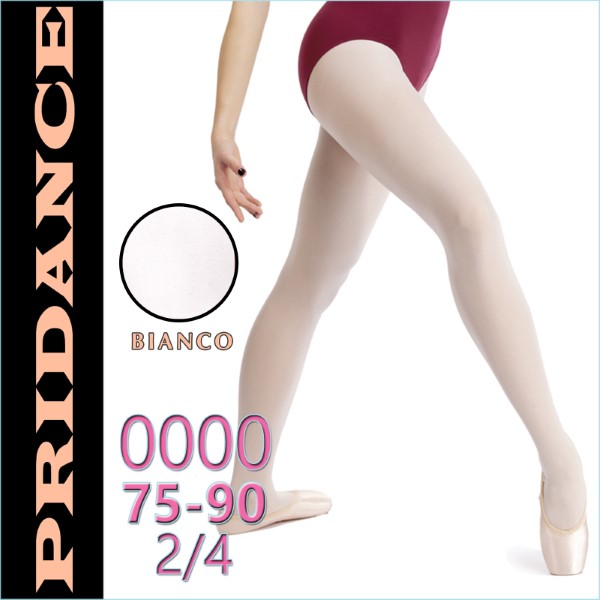 Ballet Tights Pridance col. Bianco 40 DEN s. 0000 (75-90) Art. 513-W0000