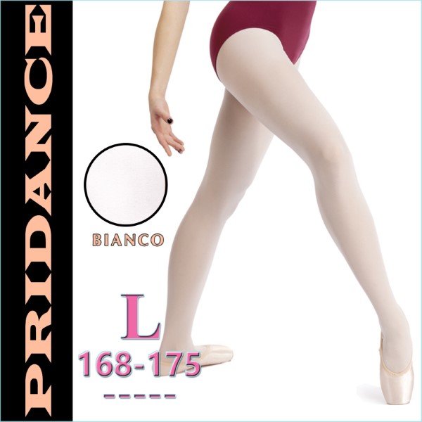 Ballet Tights Pridance col. Bianco 40 DEN s. L (168-175) Art. 513-WL
