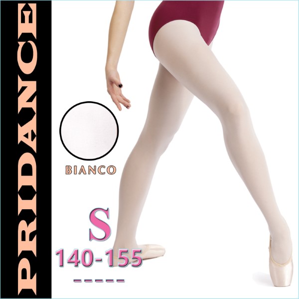 Ballet Tights Pridance col. Bianco 40 DEN s. S (140-155) Art. 513-WS