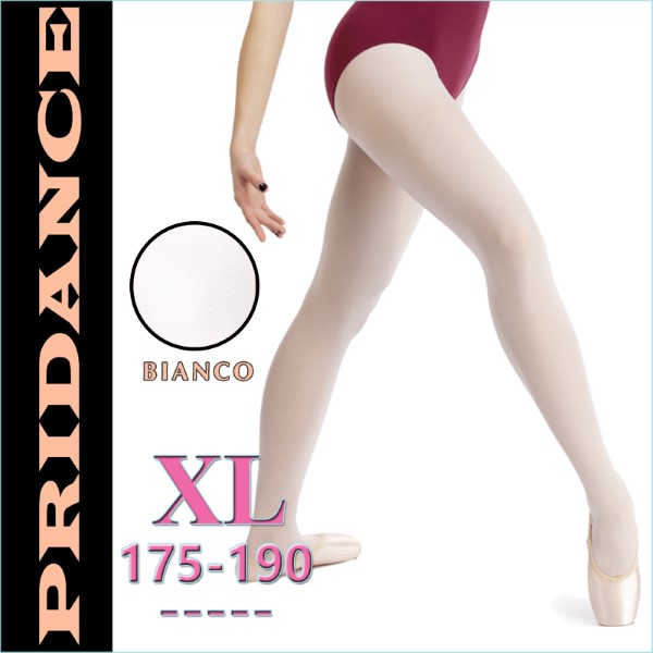 Ballet Tights Pridance col. Bianco 40 DEN s. XL (175-190) Art. 513-WXL