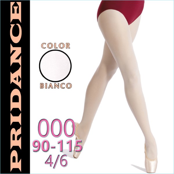 Ballet Tights Pridance col. Bianco 60 DEN s. 000 (90-115) Art. 514-W000