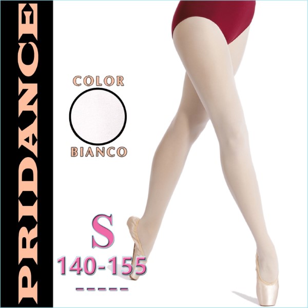 Ballet Tights Pridance col. Bianco 60 DEN s. S (140-155) Art. 514-WS