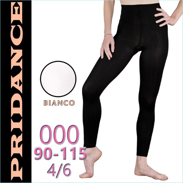 Ballet Leggings Pridance Bianco 60 DEN Gr. 000 (90-115) Art. 8122-50-W000