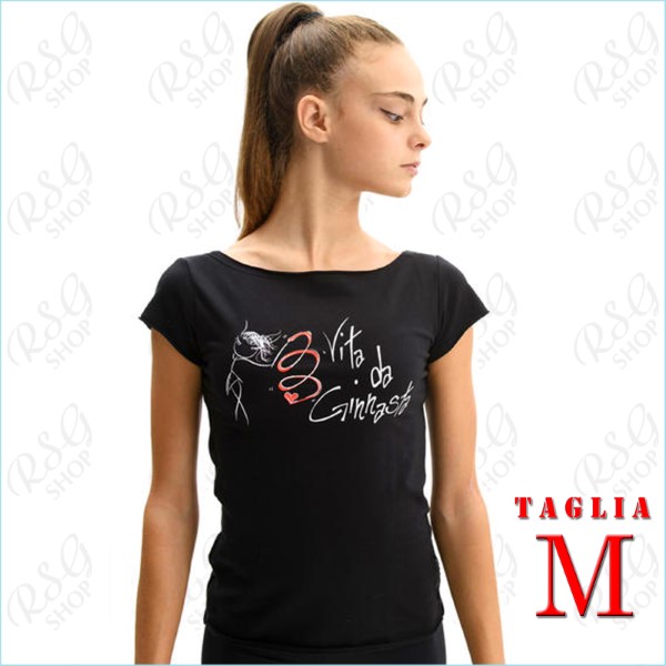 T-Shirt Pastorelli Vita da Ginnasta, Ribbon s. M col. Black 04622