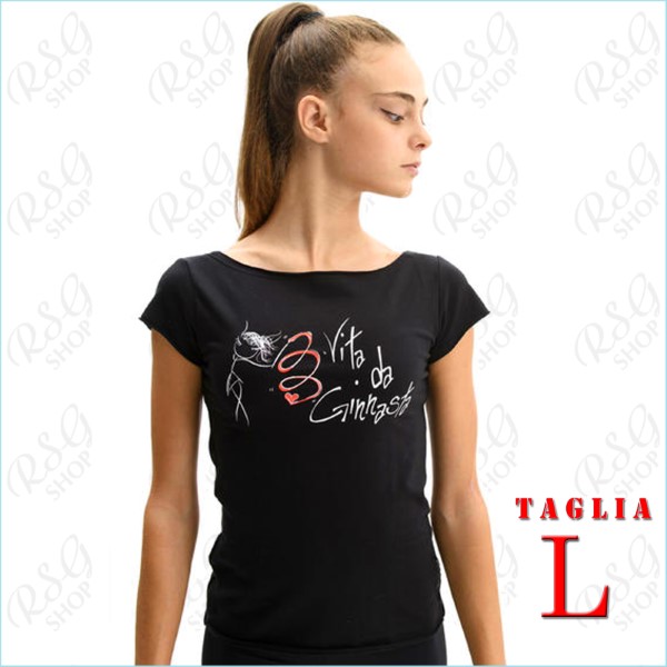 T-Shirt Pastorelli Vita da Ginnasta, Ribbon s. L col. Black 04623