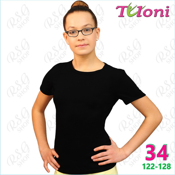 T-Shirt Tuloni FG-007 Gr. 34 (122-128) Black FG007C-B34