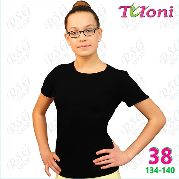 T-Shirt Tuloni FG-007 Gr. 38 (134-140) Black FG007C-B38