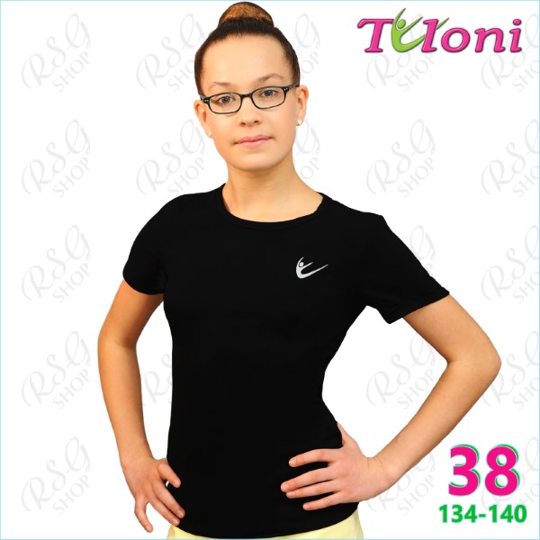 T-Shirt Tuloni FG-007 Gr. 38 (134-140) Black FG007LC-B38