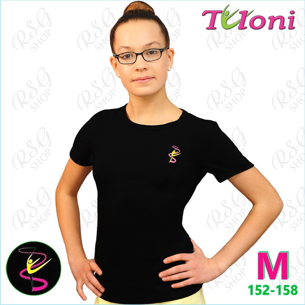 T-Shirt Tuloni FG-007 Gr. M (152-158) Black FG007LLC-BM