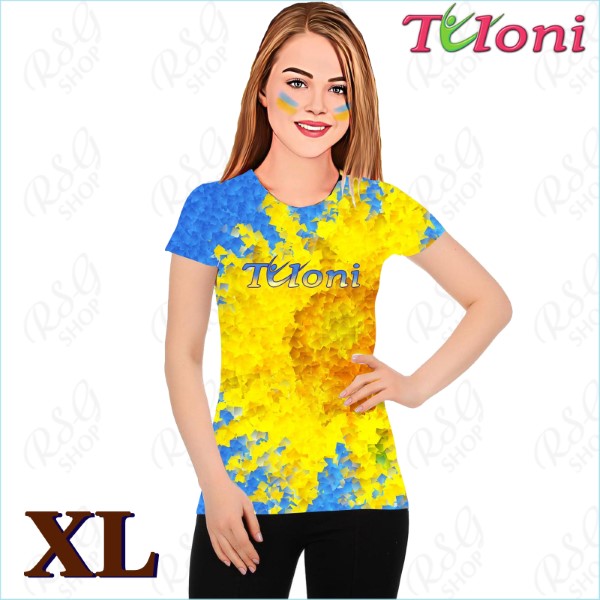 T-Shirt Tuloni mod. UA Des. 4 Gr. XL col. Blue-Yellow Art. TSH02-UA04-XL