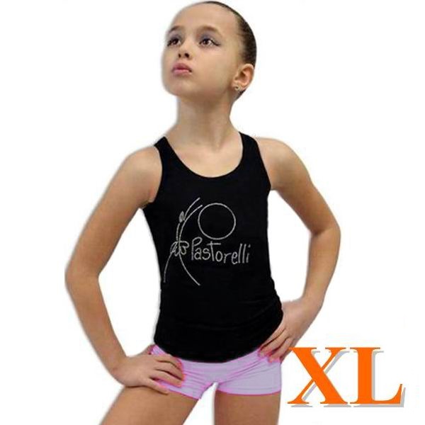 TOP Vegatore Pastorelli Strass-Hoop s. XL (164-170) Black 02916