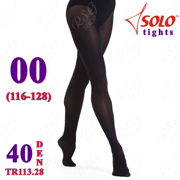 Ballettstrumpfhose Solo TR113 col. Black 40 DEN 00 (116-128) TR113.28-00 Ballettstrumpfhose Solo TR113 col. Black 40 DEN 00 (116-128) TR113.28-00