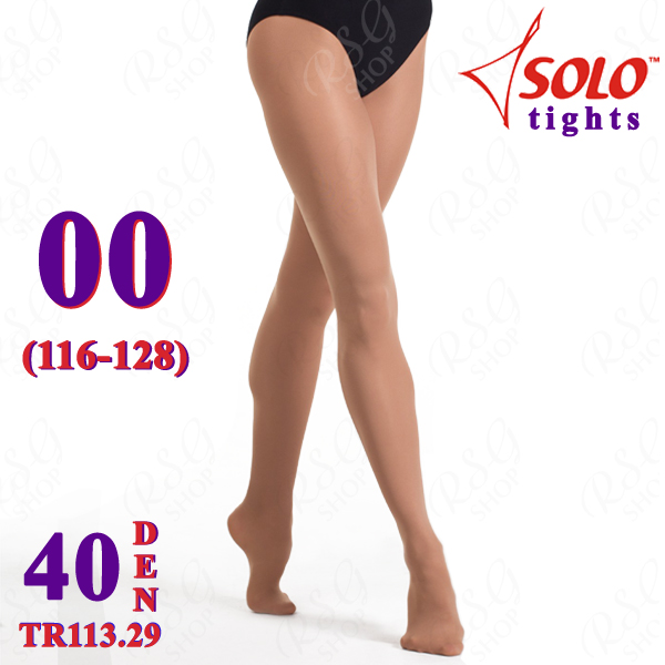 Ballettstrumpfhose Solo TR113 col. Suntan 40 DEN 00 (116-128) TR113.29-00 Ballettstrumpfhose Solo TR113 col. Suntan 40 DEN 00 (116-128) TR113.29-00