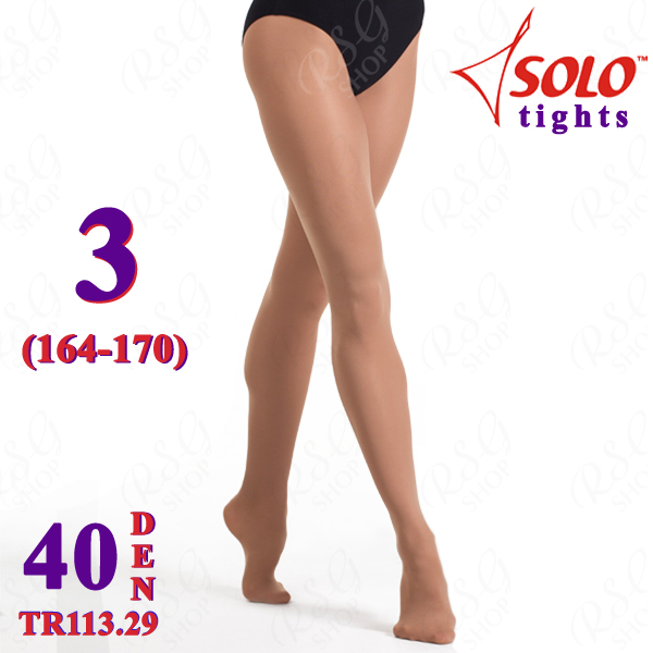 Ballettstrumpfhose Solo TR113 col. Suntan 40 DEN 3 (164-170) TR113.29-3 Ballettstrumpfhose Solo TR113 col. Suntan 40 DEN 3 (164-170) TR113.29-3