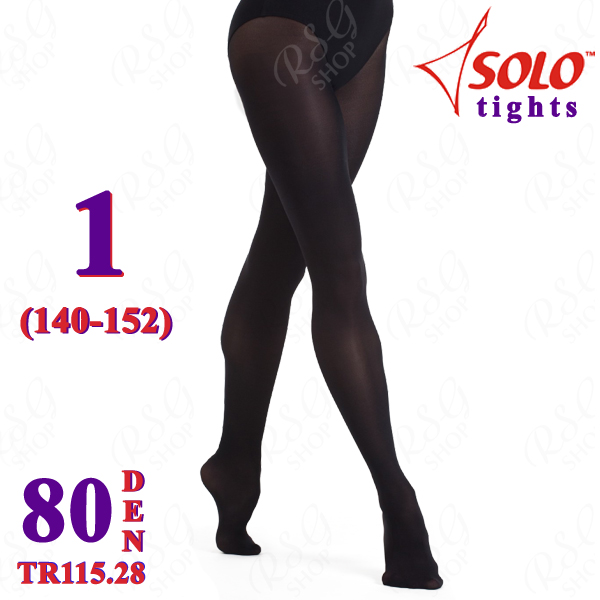 Strumpfhose Solo TR115 col. Black 80 DEN 1 (140-152) TR115.28-1 Strumpfhose Solo TR115 col. Black 80 DEN 1 (140-152) TR115.28-1