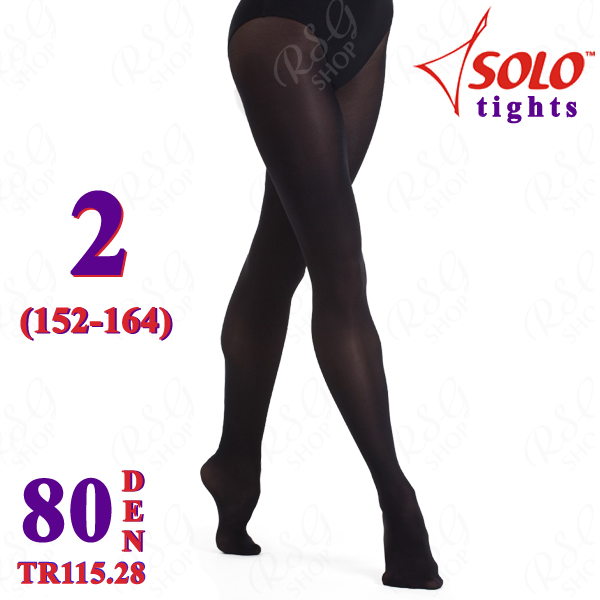 Strumpfhose Solo TR115 col. Black 80 DEN 2 (152-164) TR115.28-2 Strumpfhose Solo TR115 col. Black 80 DEN 2 (152-164) TR115.28-2