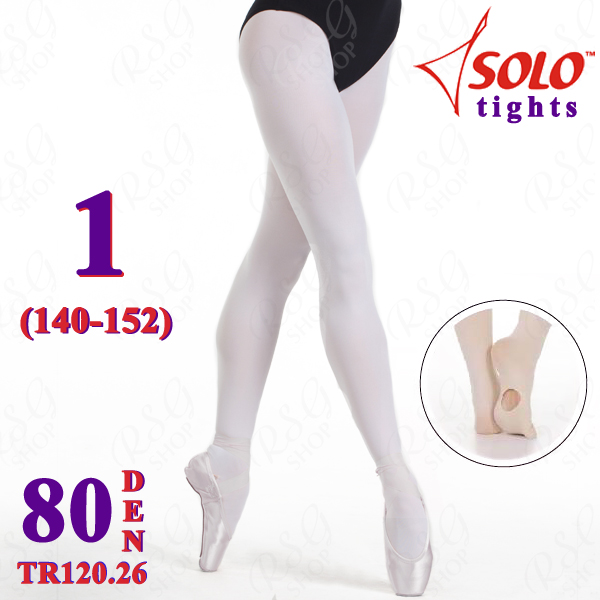 Strumpfhose Solo TR120 col. White 80 DEN 1 (140-152) TR120.26-1 Strumpfhose Solo TR120 col. White 80 DEN 1 (140-152) TR120.26-1